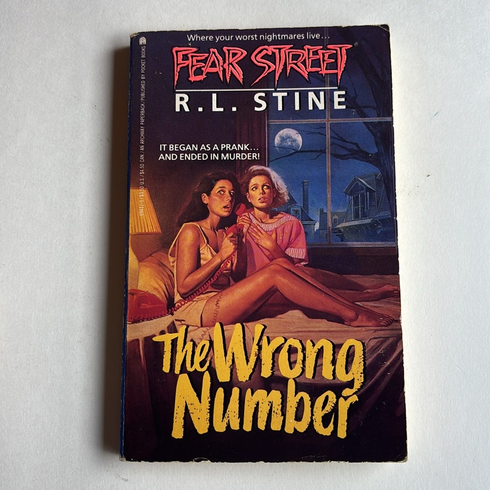 Vintage Fear Street: The Wrong Number Book By RL Stine Paperback